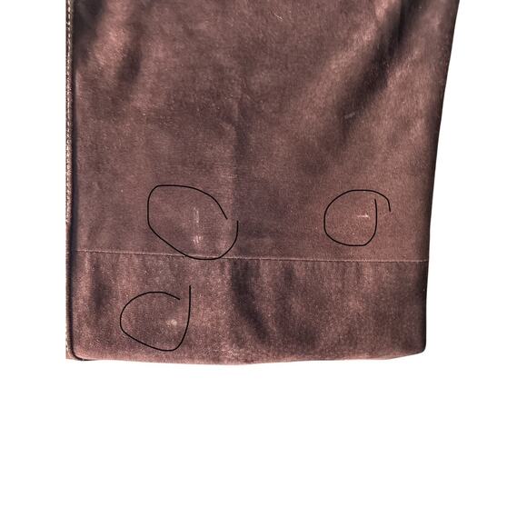 Vintage Cache Women’s Size 12 100% Suede Leather Brown Pants - Picture 8 of 8
